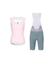 RIVANELLE sleeveless jersey and short pants - SCALLESSA - green/pink